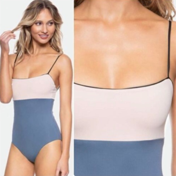NWT Tavik [‎ Small ] Scarlett Color blocked One-Piece Swimsuit Indigo - Picture 2 of 11